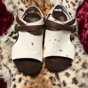 Dingo Cow Print Sandals